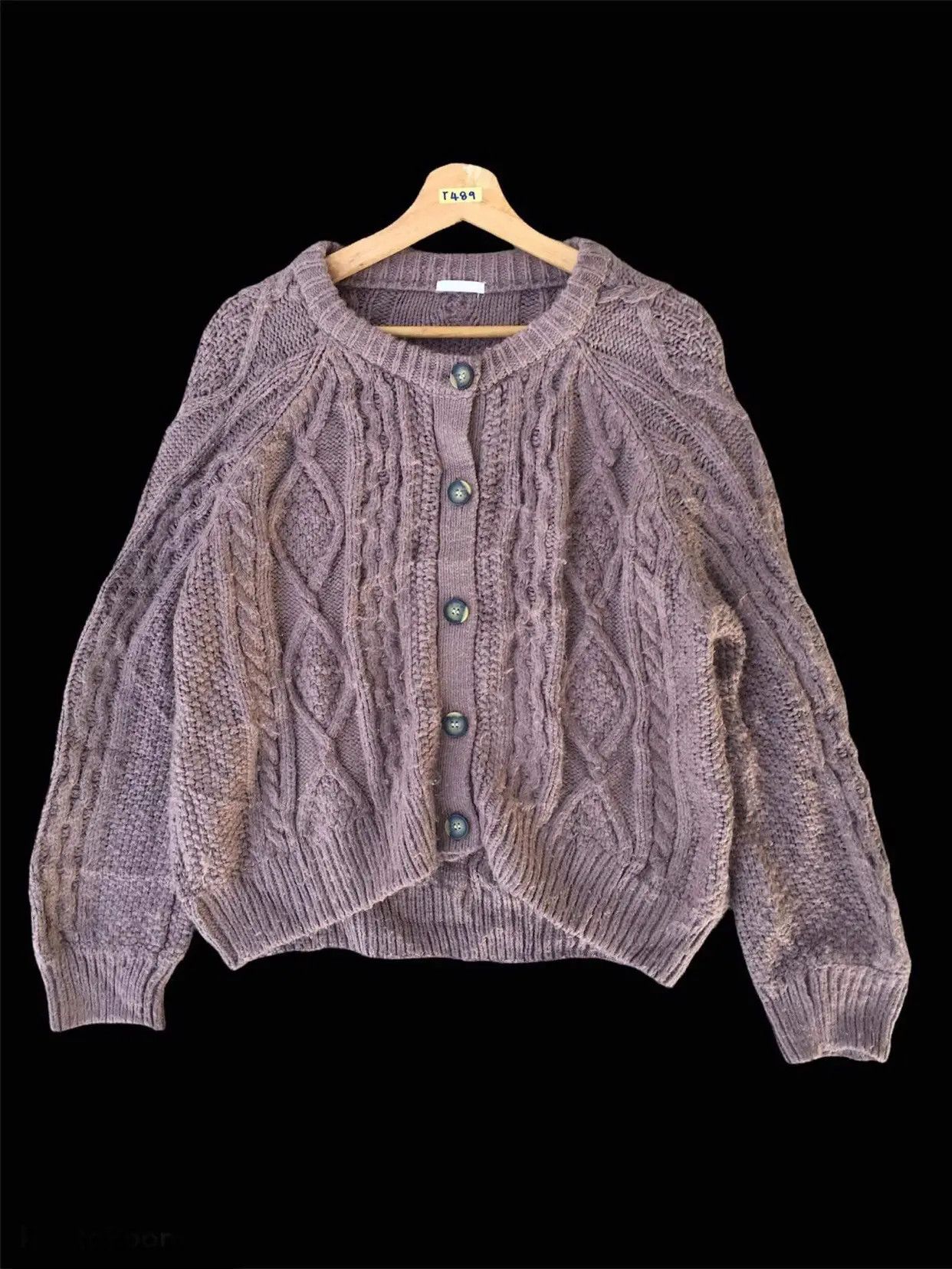 Homespun Knitwear × Japanese Brand 📌Japanese GU Pullover Pureknit Knitting Cardigan Pattern Size US XL / EU 56 / 4 - 3 Thumbnail