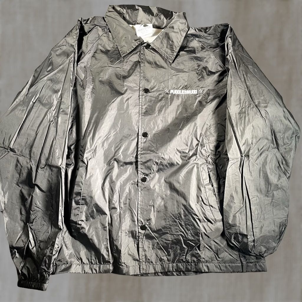 Vintage Puddle Of Mudd Jacket Men XL Black Nylon Polyester Windbreaker Grunge Rock Wesley Scantlin Nu Metal Mens XL Size US XL / EU 56 / 4 - 1 Thumbnail