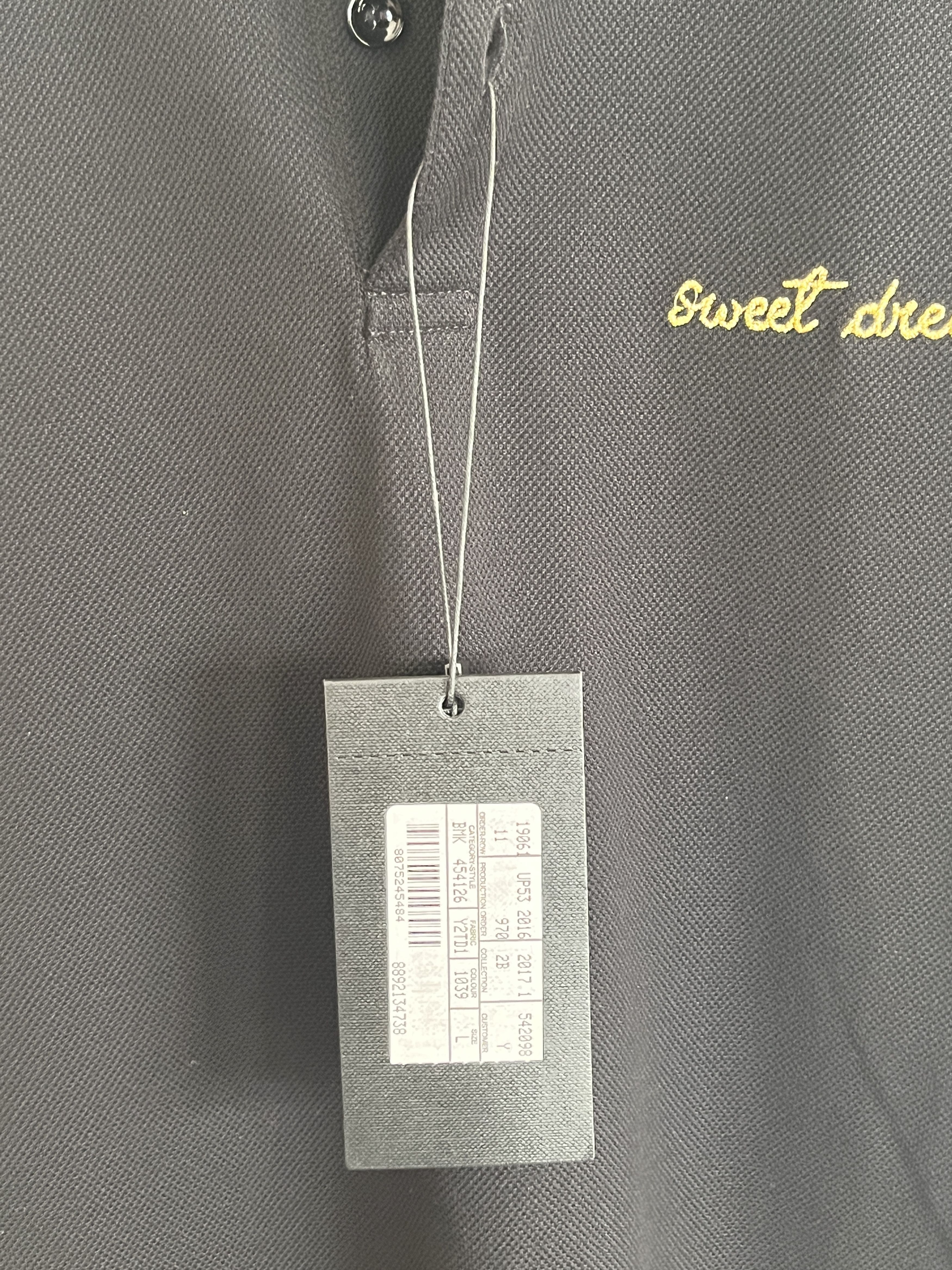 Saint Laurent Paris SS16 Sweet Dreams Polo BNWT Size US L / EU 52-54 / 3 - 6 Thumbnail