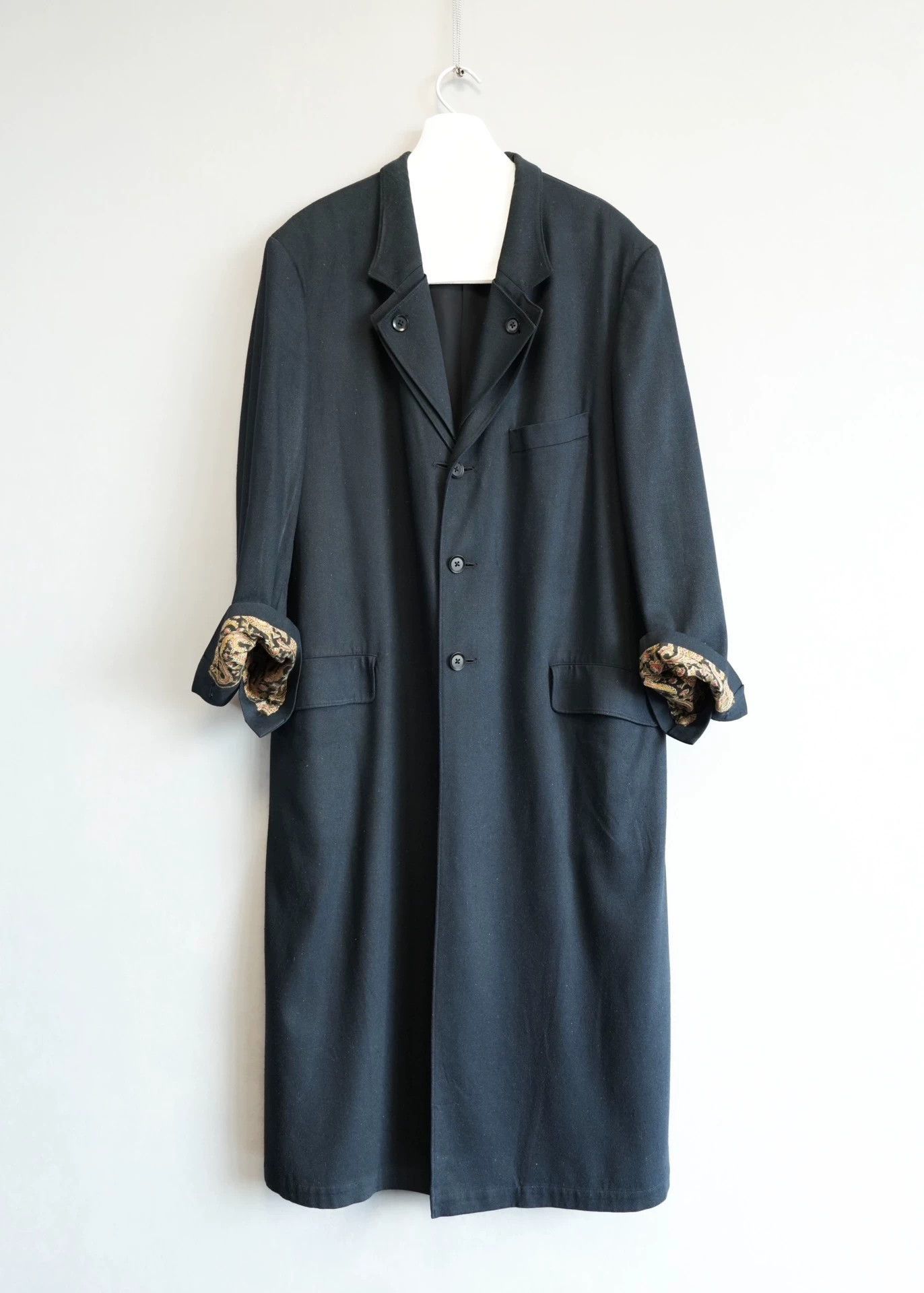 Yohji Yamamoto Yohji Yamamoto 23SS Silk Denim Dip Dye Gray-Blue Coat Size US M / EU 48-50 / 2 - 1 Thumbnail