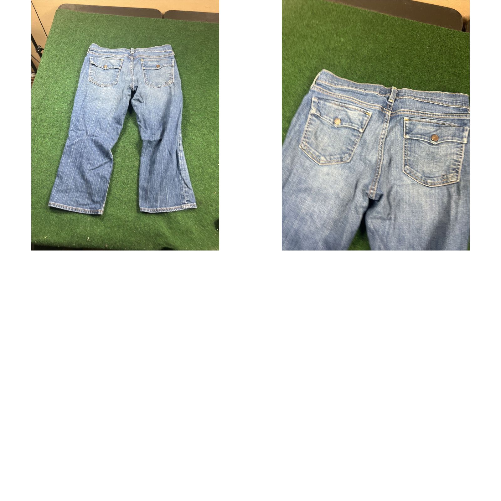 Old Navy Old Navy Capri Jeans 12 Women's Low Waist Stretch Denim Blue 34x22 Size 34" / US 12 / IT 48 - 8 Thumbnail