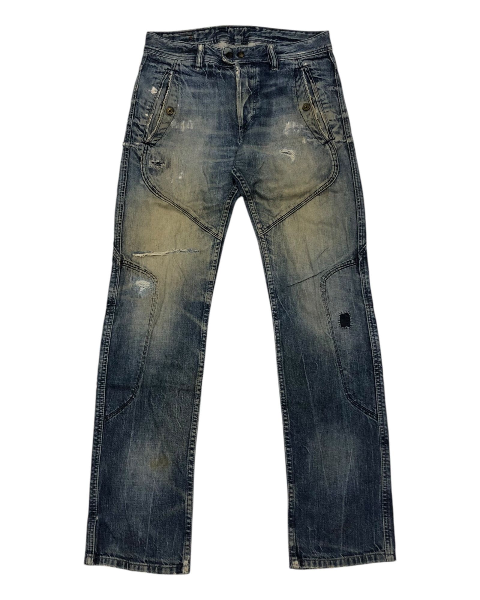 Diesel 🔥RARE DIESEL DISTRESSED DENIM UNDERCOVER STYLE DESIGN Size US 30 / EU 46 - 9 Thumbnail