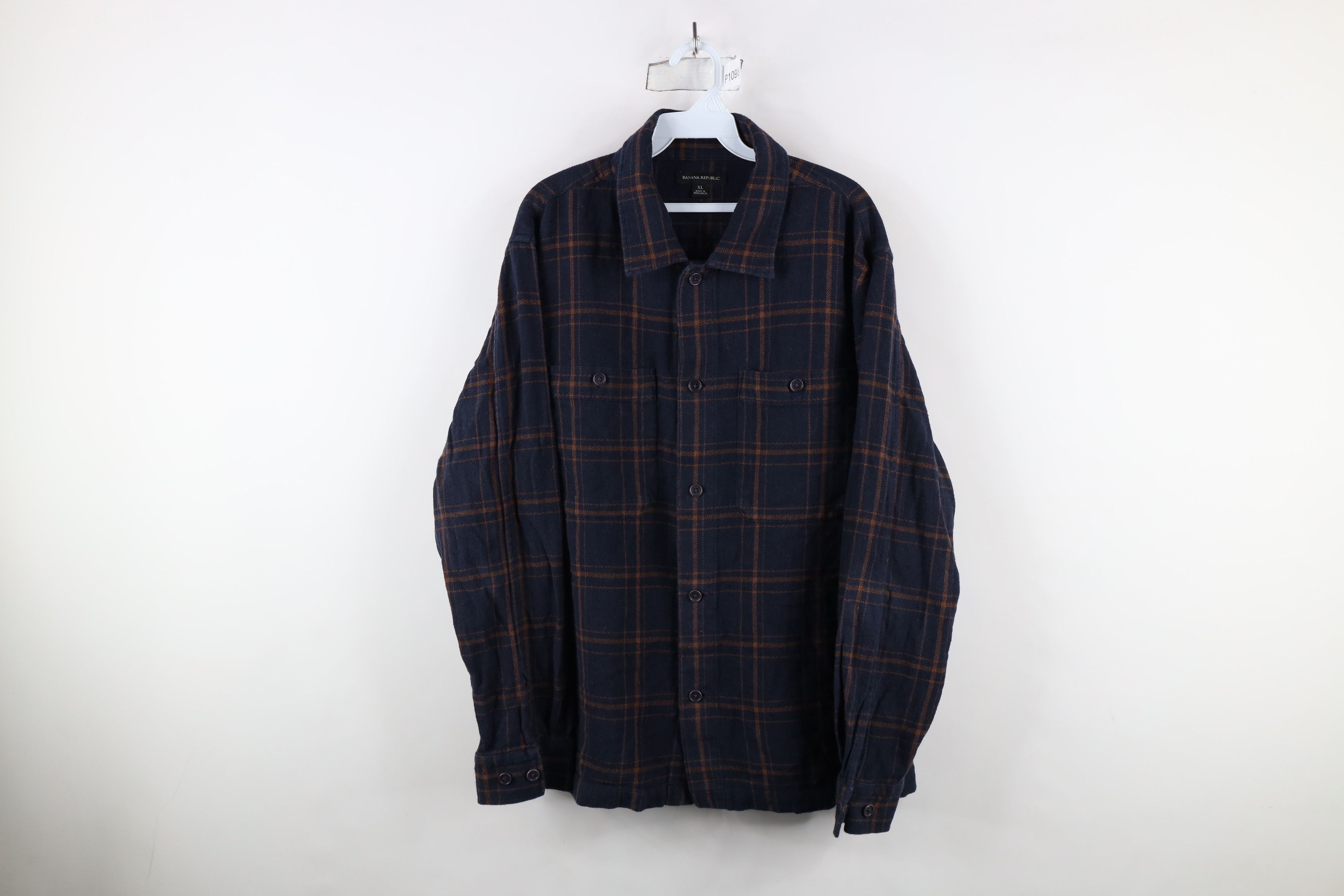Banana Republic × Vintage Banana Republic Collared Long Sleeve Button Shirt Plaid Size US XL / EU 56 / 4 - 1 Thumbnail