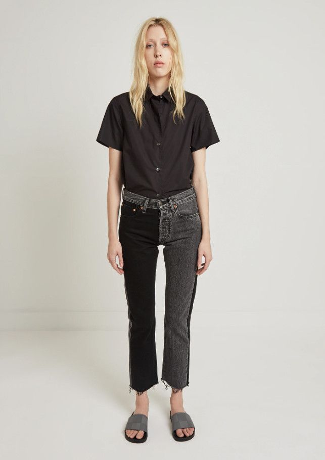 Vetements Vetements x Levi"s 501 two tone straight crop jean Size 28" / US 6 / IT 42 - 3 Thumbnail