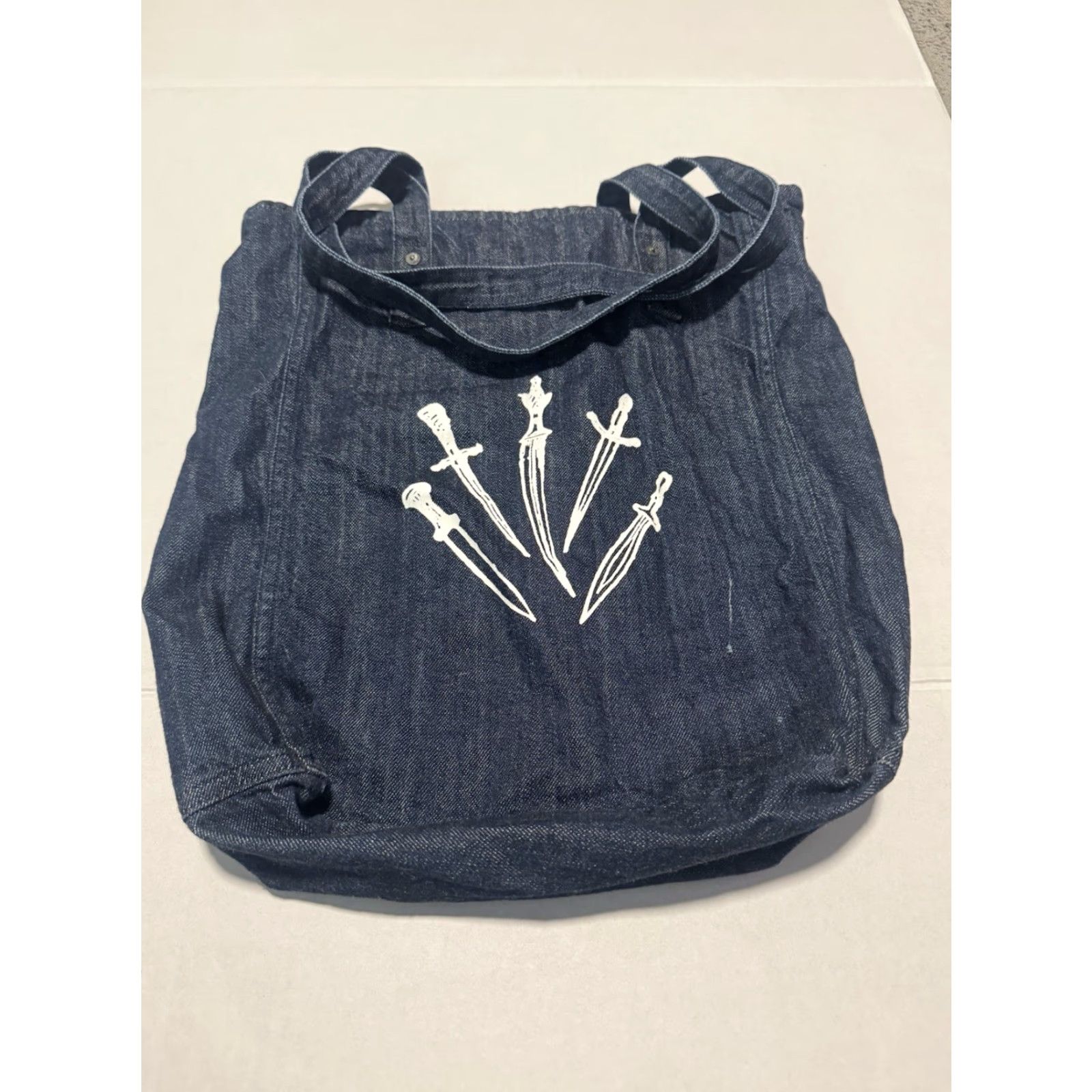 Rag & Bone RAG & BONE LADIES DAGGER DENIM TOTE SHOPPER HANDBAG MADE IN USA Size ONE SIZE - 2 Thumbnail