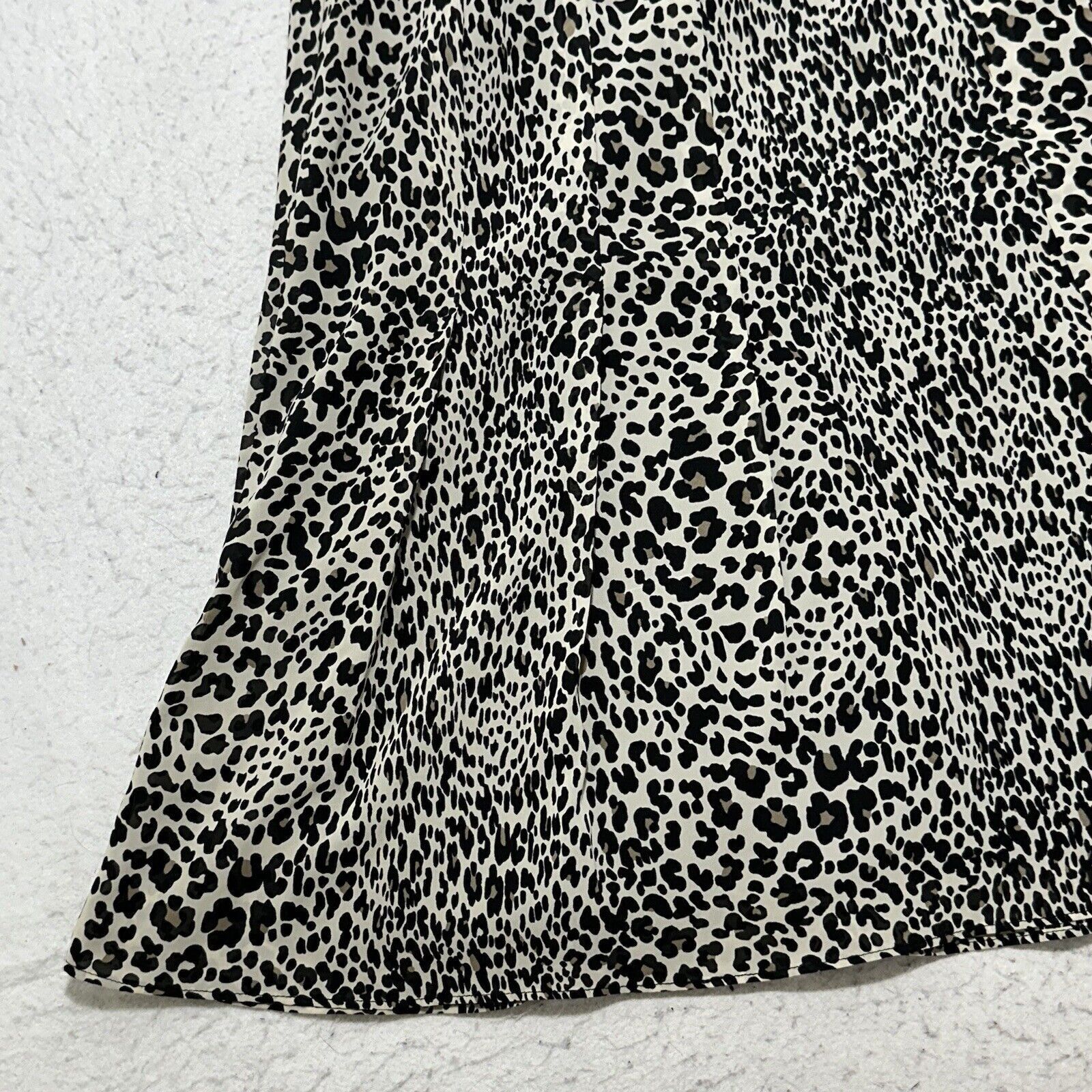 Other Worthington Women's 14 Black White Leopard Print Skirt Lined Size 36" / US 14 / IT 50 - 11 Thumbnail