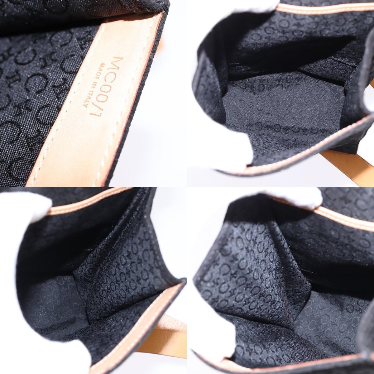 Celine CELINE C Macadam Canvas Shoulder Bag Suede Black Silver Size ONE SIZE - 12 Thumbnail