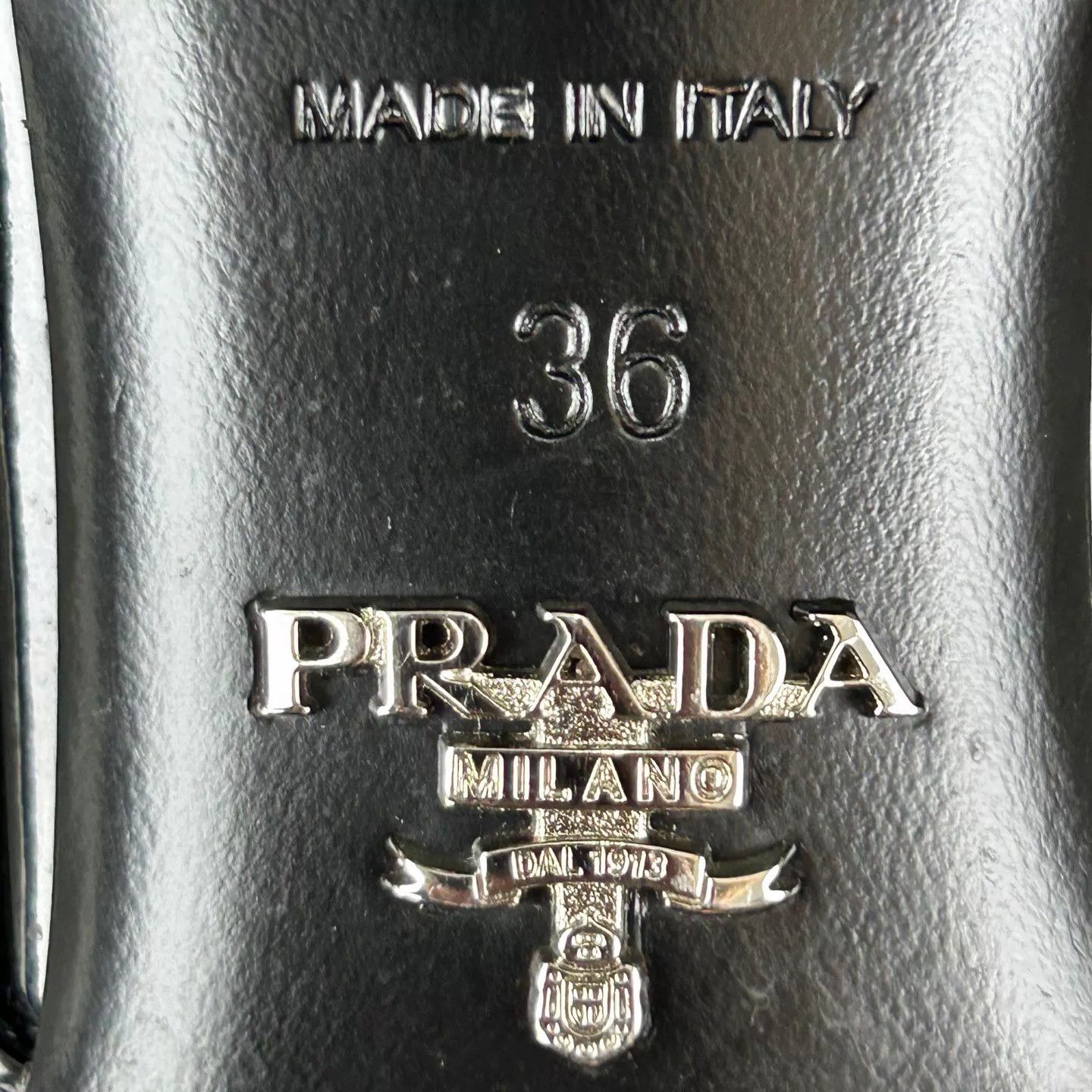 Prada Prada Women's Black Patent Leather High Heel Sandals 36 Size US 5.5 / IT 35.5 - 7 Thumbnail
