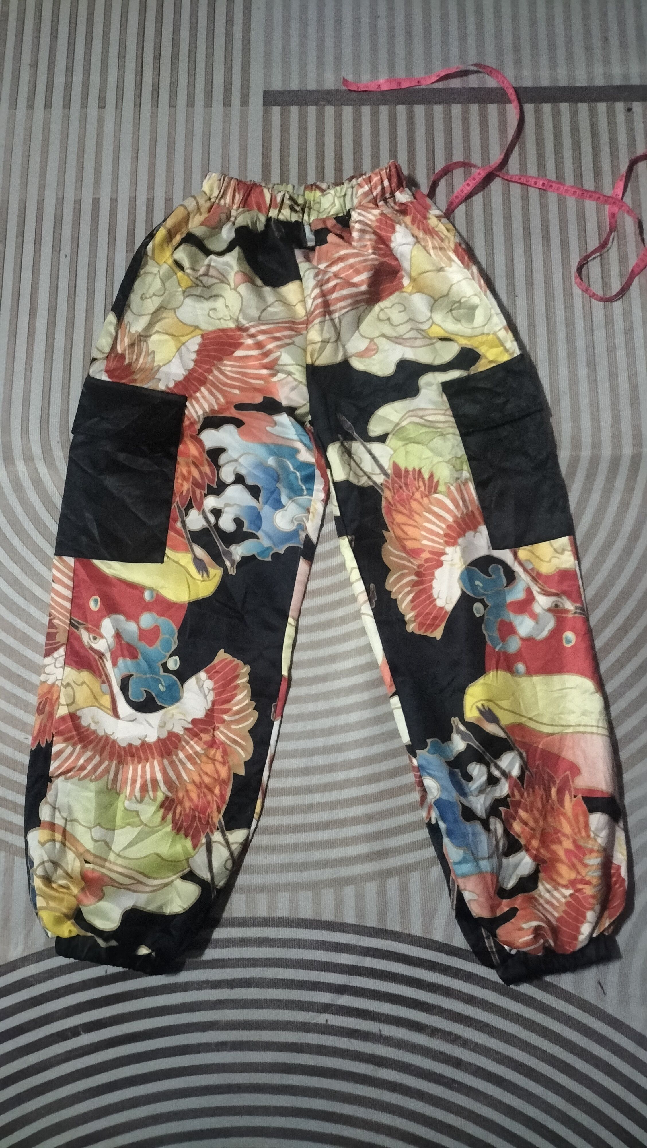 Japanese Brand Hip-hop Wild Sukajan Satin Japanese Street fashion Size 28" / US 6 / IT 42 - 1 Thumbnail