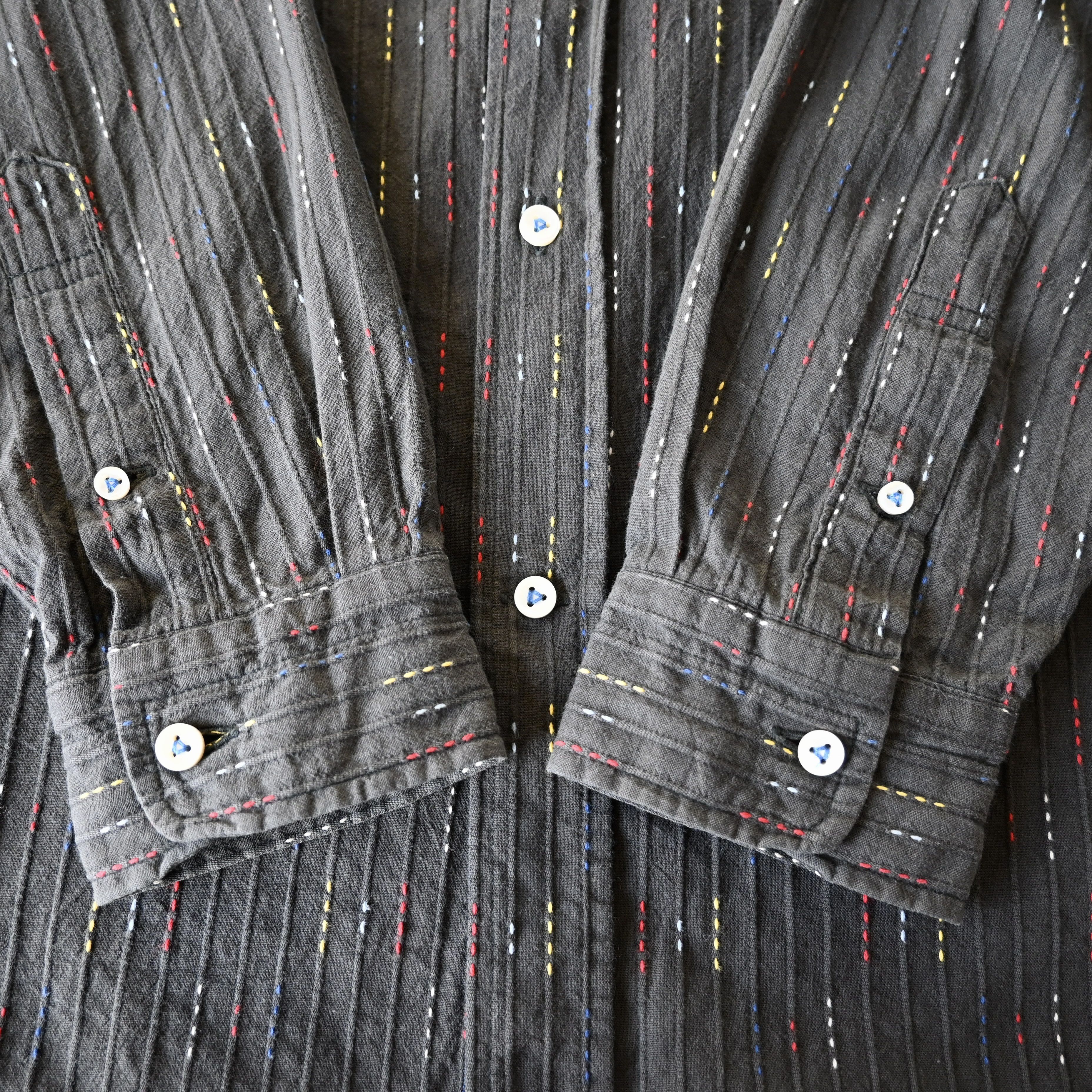 Sugar Cane SUGAR CANE multicolor dobby weave BD shirt, made in Japan Size US L / EU 52-54 / 3 - 11 Thumbnail