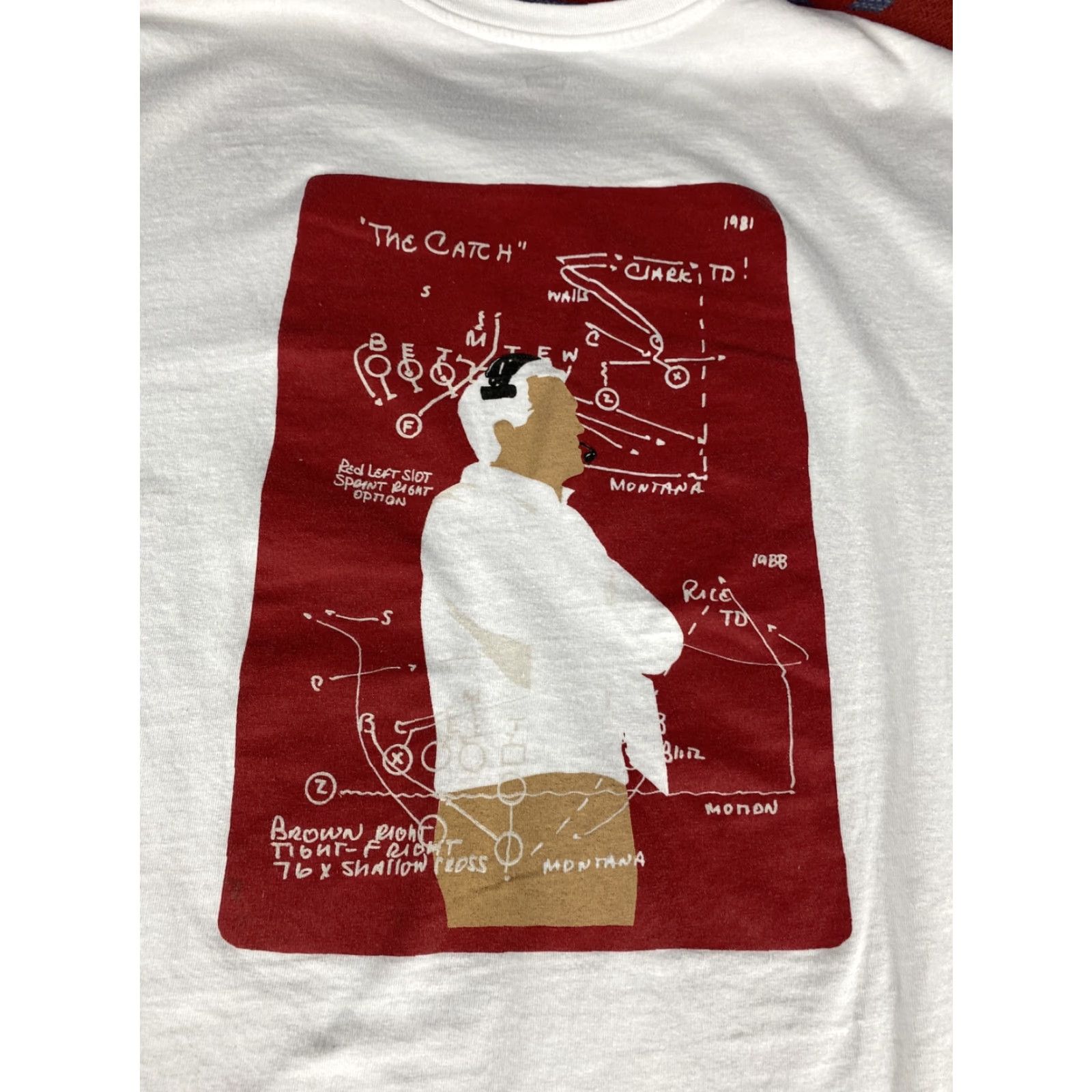 Levi's Levis San Francisco 49ers Bill Walsh “The Catch” T Shirt Mens XL White Size US XL / EU 56 / 4 - 2 Thumbnail