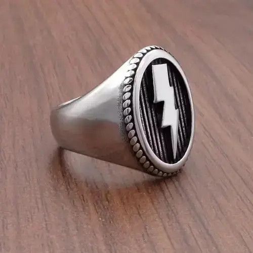 Ring Of Fire Lightning Bolt Ring Size ONE SIZE - 3 Thumbnail