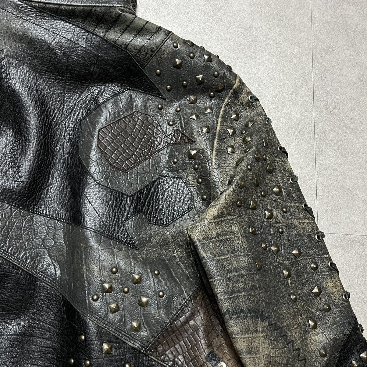 Quicksilver Quick Silver Studed Punk Leather Jacket Size US M / EU 48-50 / 2 - 6 Thumbnail