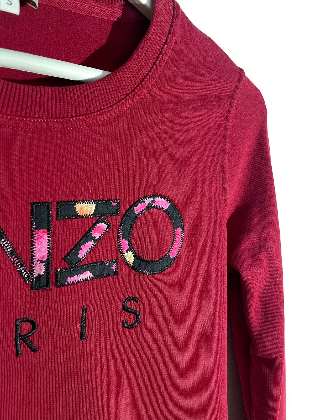 Kenzo Kenzo Paris Women Red Sweatshirt Big Logo Flower Print S Size S / US 4 / IT 40 - 3 Thumbnail