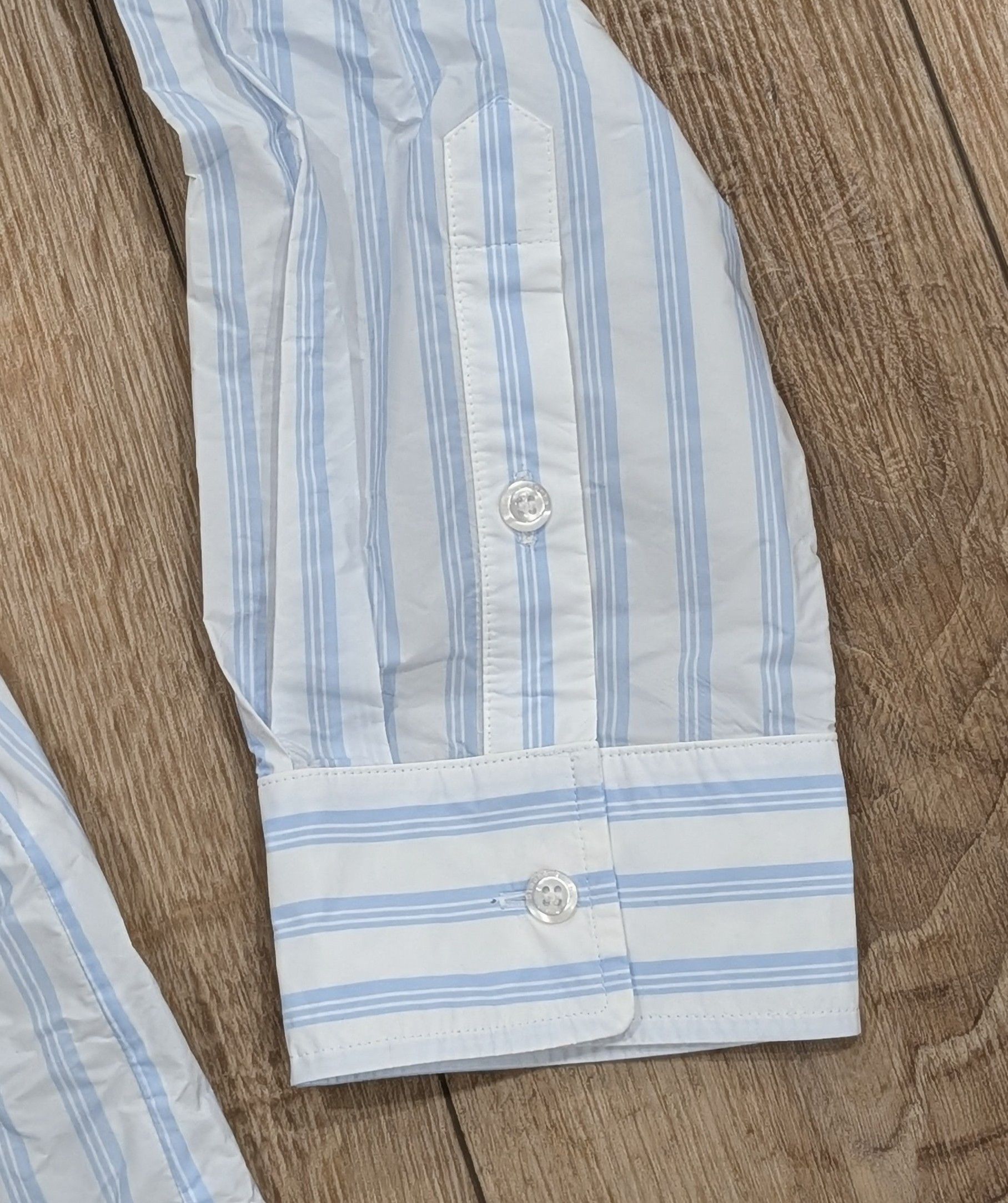 Simone Rocha SIMONE ROCHA Multi Stripe LS Sport Shirt White/Blue Medium Size US M / EU 48-50 / 2 - 5 Thumbnail