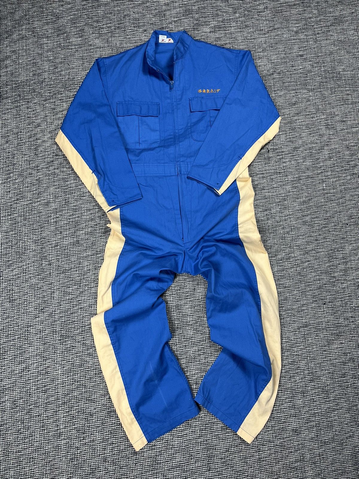 Japanese Brand × Vintage 80s vintage Japanese mechanic overalls jumpsuit worker Size US S / EU 44-46 / 1 - 2 Thumbnail