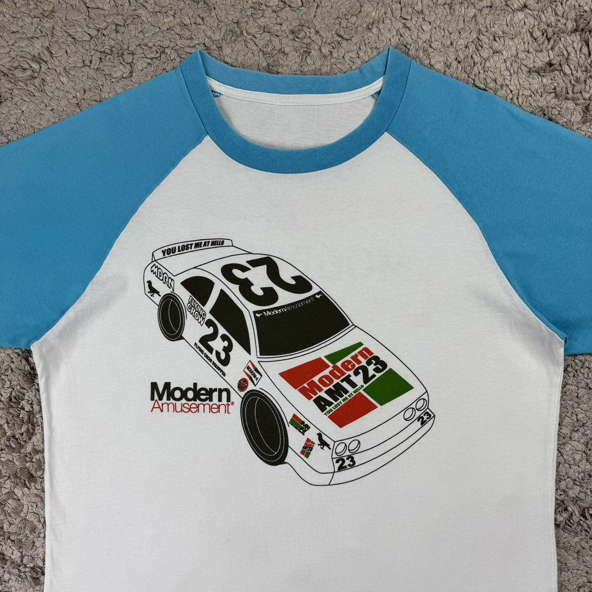 Modern Amusement Modern Amusement Raglan NASCAR Racing Car Graphic T-shirt Size US M / EU 48-50 / 2 - 5 Thumbnail