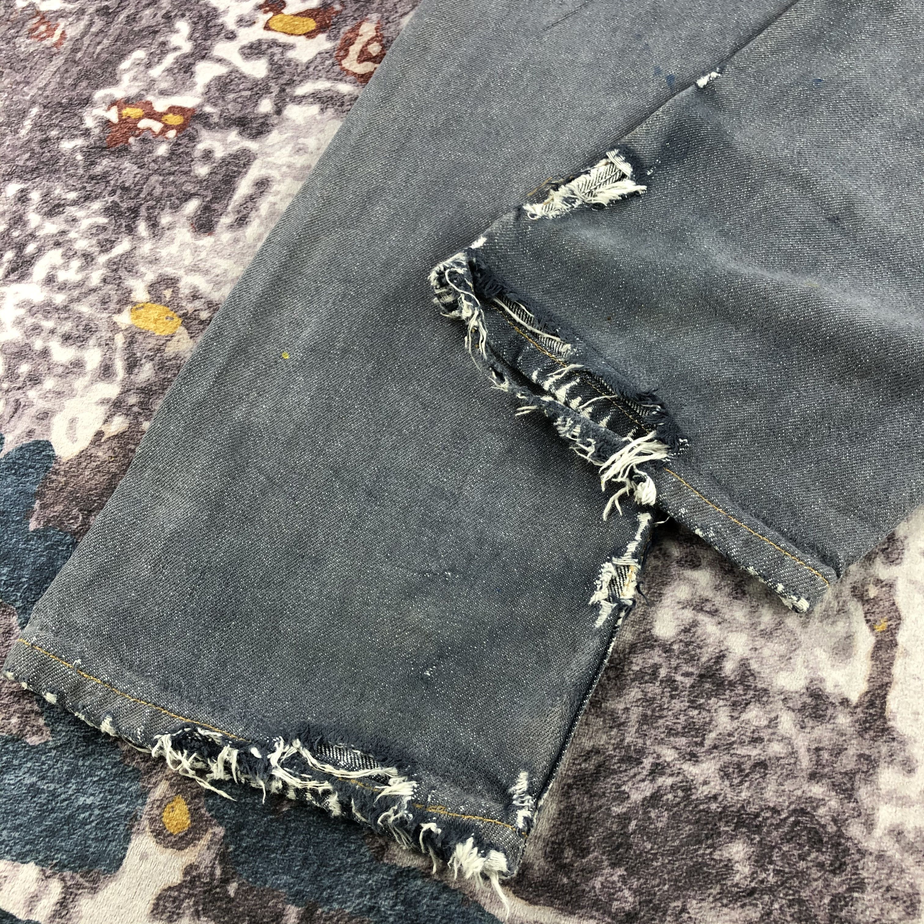 Levi's × Vintage Vintage 90s Levis 501 Ripped Jeans-JM2482 Size US 30 / EU 46 - 4 Thumbnail