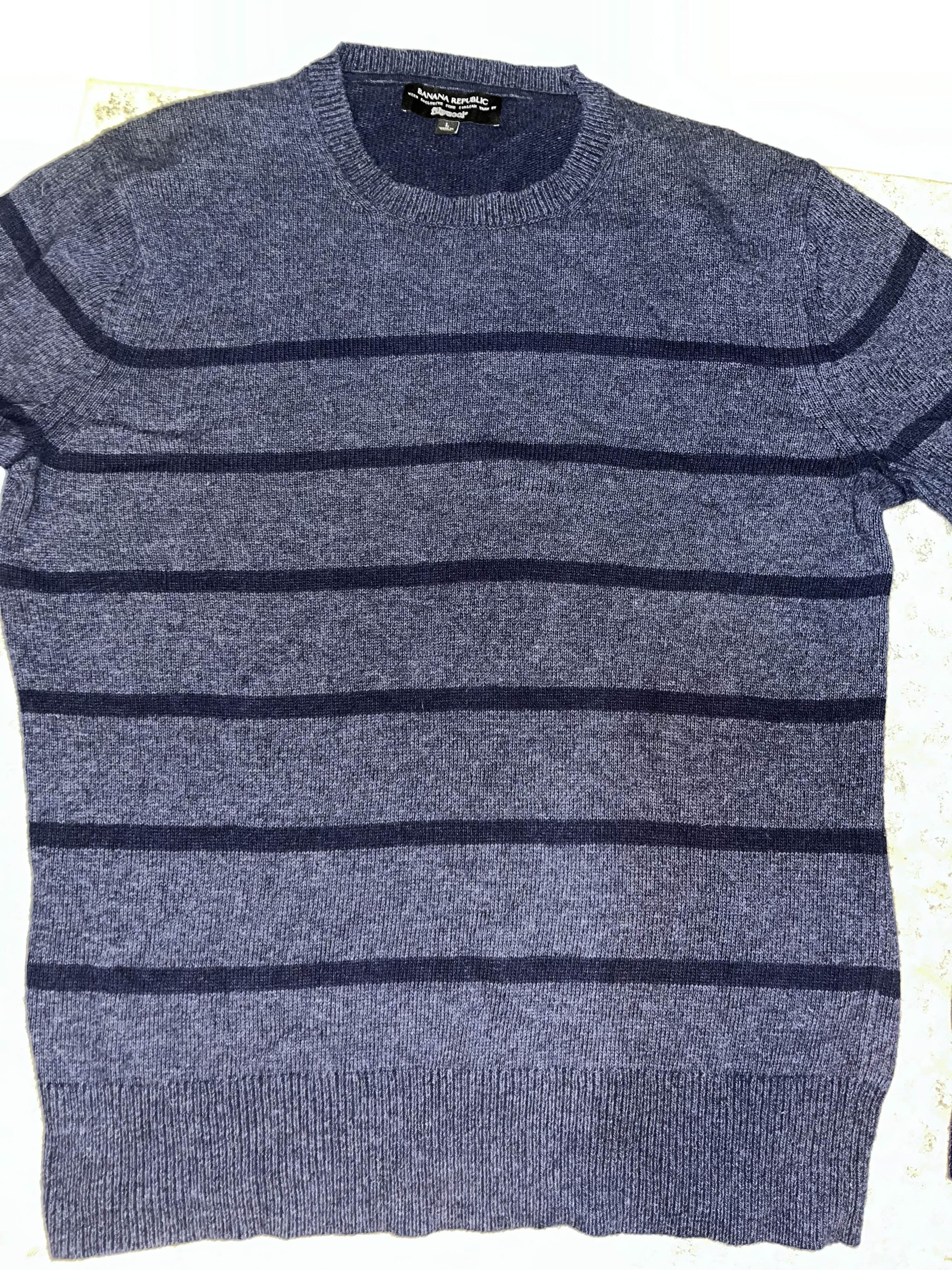 Banana Republic Banana Republic Filpucci Striped Knit Sweater Size US L / EU 52-54 / 3 - 3 Thumbnail