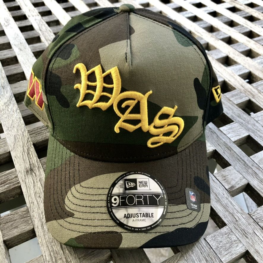 New Era Washington Commanders Script Camo A Frame Snapback Hat Club Size ONE SIZE - 2 Thumbnail