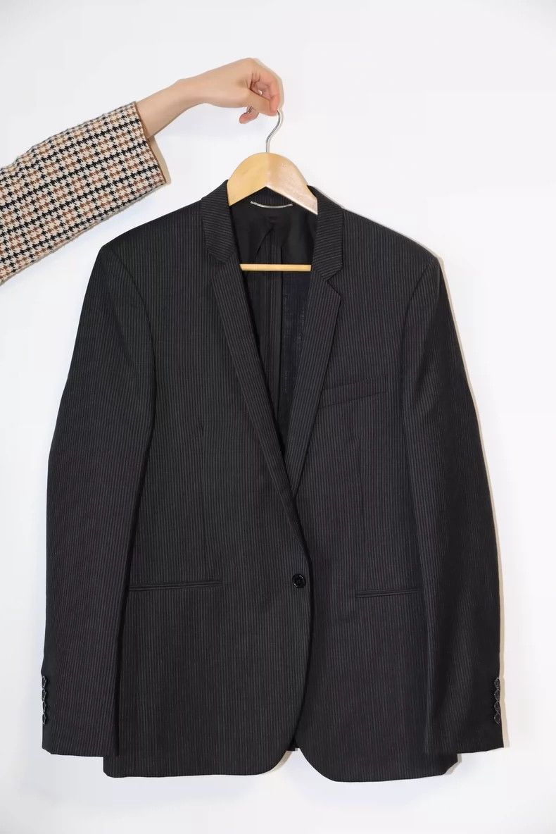 Saint Laurent Paris Saint Laurent Paris Wool mohair suit jacket-2506 Size US L / EU 52-54 / 3 - 1 Thumbnail