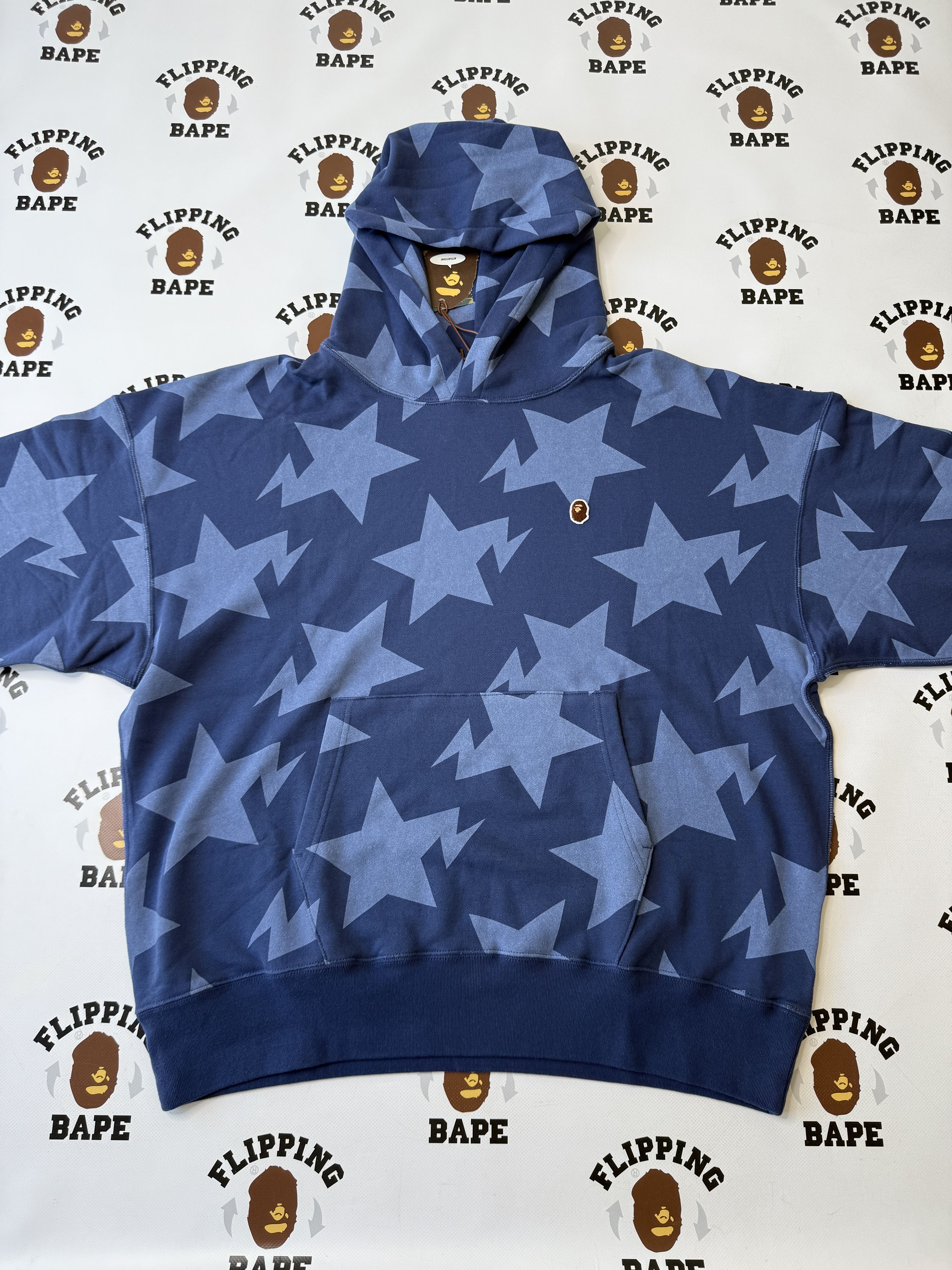 Bape BAPE STA PATTERN LOOSE FIT PULLOVER HOODIE Size US M / EU 48-50 / 2 - 6 Thumbnail