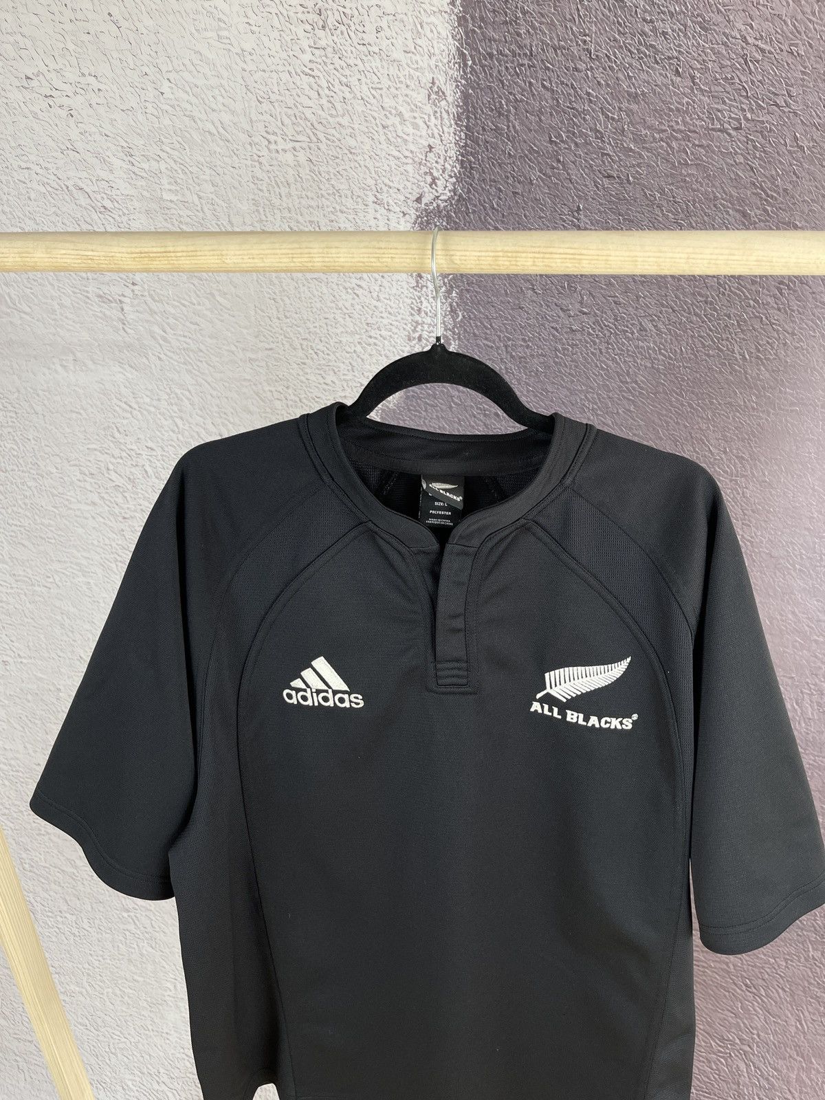 Adidas Adidas All Blacks Rugby vintage jersey shirt Size US L / EU 52-54 / 3 - 4 Thumbnail