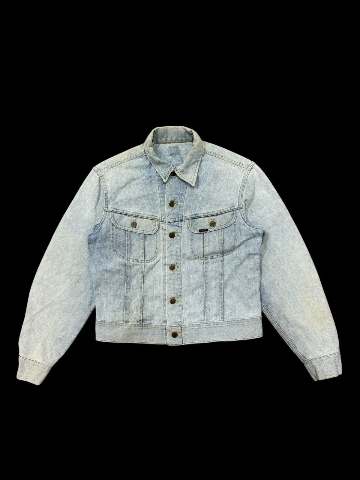 Lee 🔥Sun Faded🔥VINTAGE 90s LEE RIDER DISTRESSED DENIM JACKET Size US S / EU 44-46 / 1 - 1 Thumbnail