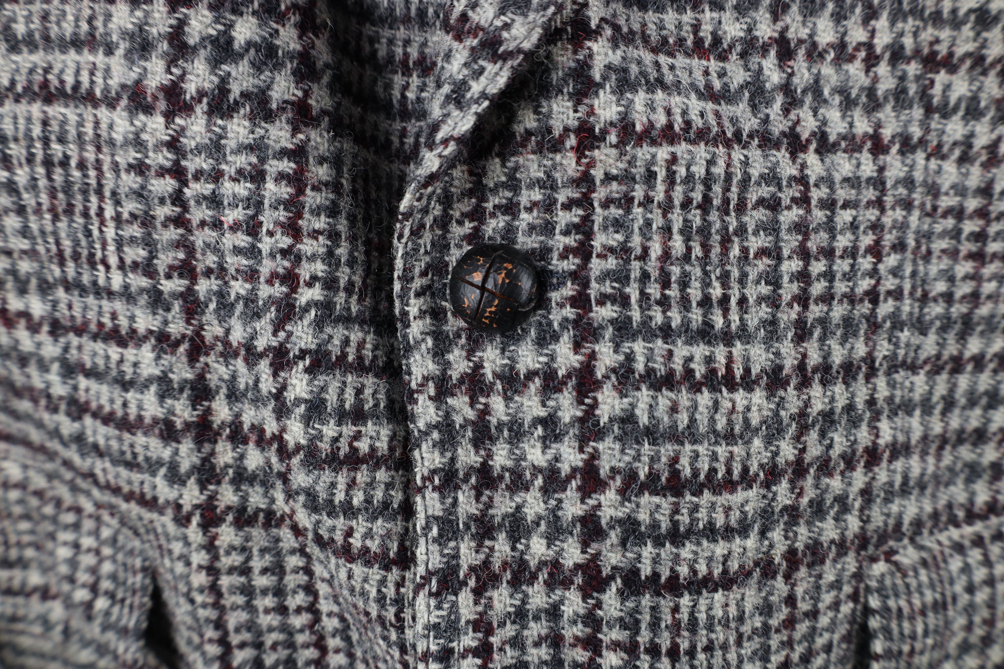 Vintage Vintage 70s Rockabilly Tweed Houndstooth Sport Coat Jacket Size US XL / EU 56 / 4 - 5 Thumbnail