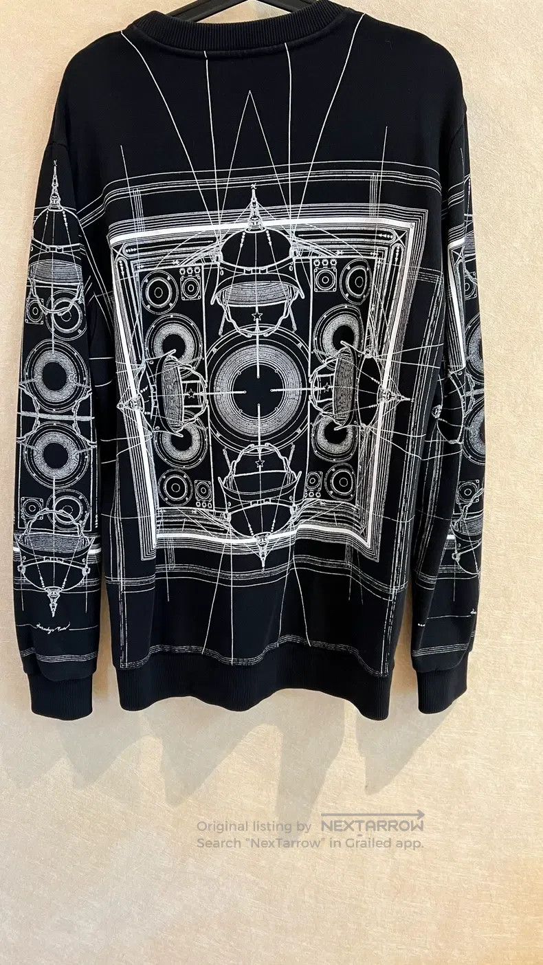 Givenchy Givenchy Sound Geometry Pattern Hoodie (Size S, Thin Fleec Size US S / EU 44-46 / 1 - 2 Thumbnail