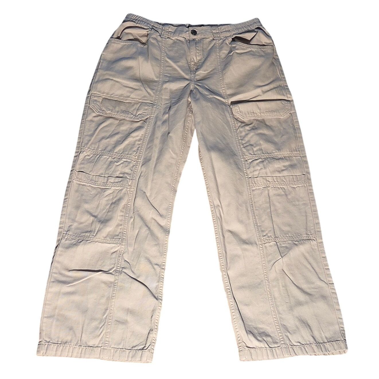 Aeropostale Aeropostale Large Utility Cargo Khaki Pants - Stylish Comfy Size US 34 / EU 50 - 1 Thumbnail