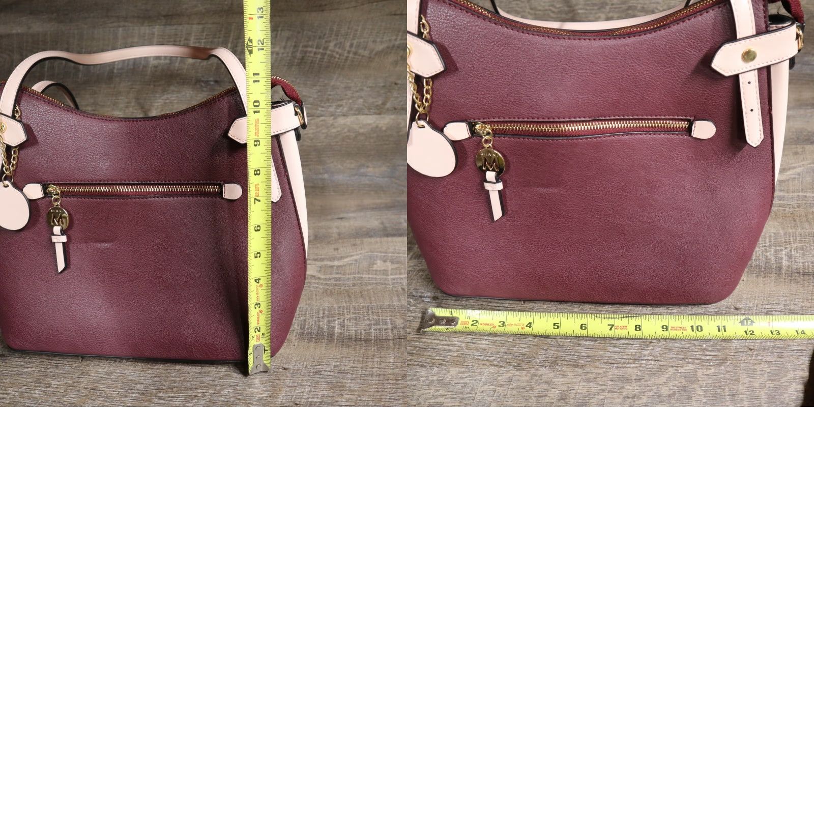 Vintage VINTAGE Mia K Collection Leather Crossbody Bag Women Large Purple Pink 90s Purse Size ONE SIZE - 8 Thumbnail