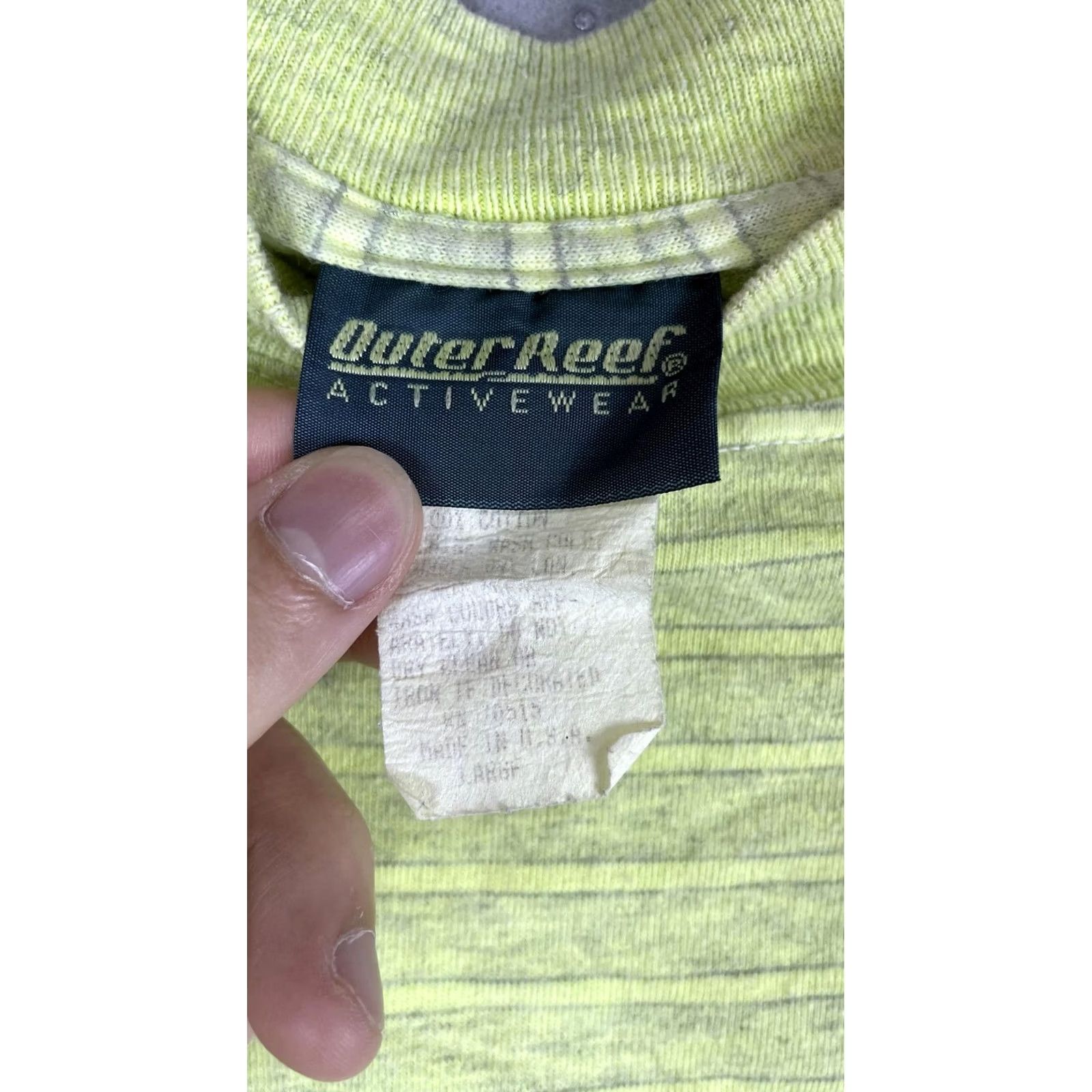 REEF Outer Reef Sweatshirt Mens XL Green Crewneck Pullover Providence Fire Dept Size US XL / EU 56 / 4 - 7 Thumbnail