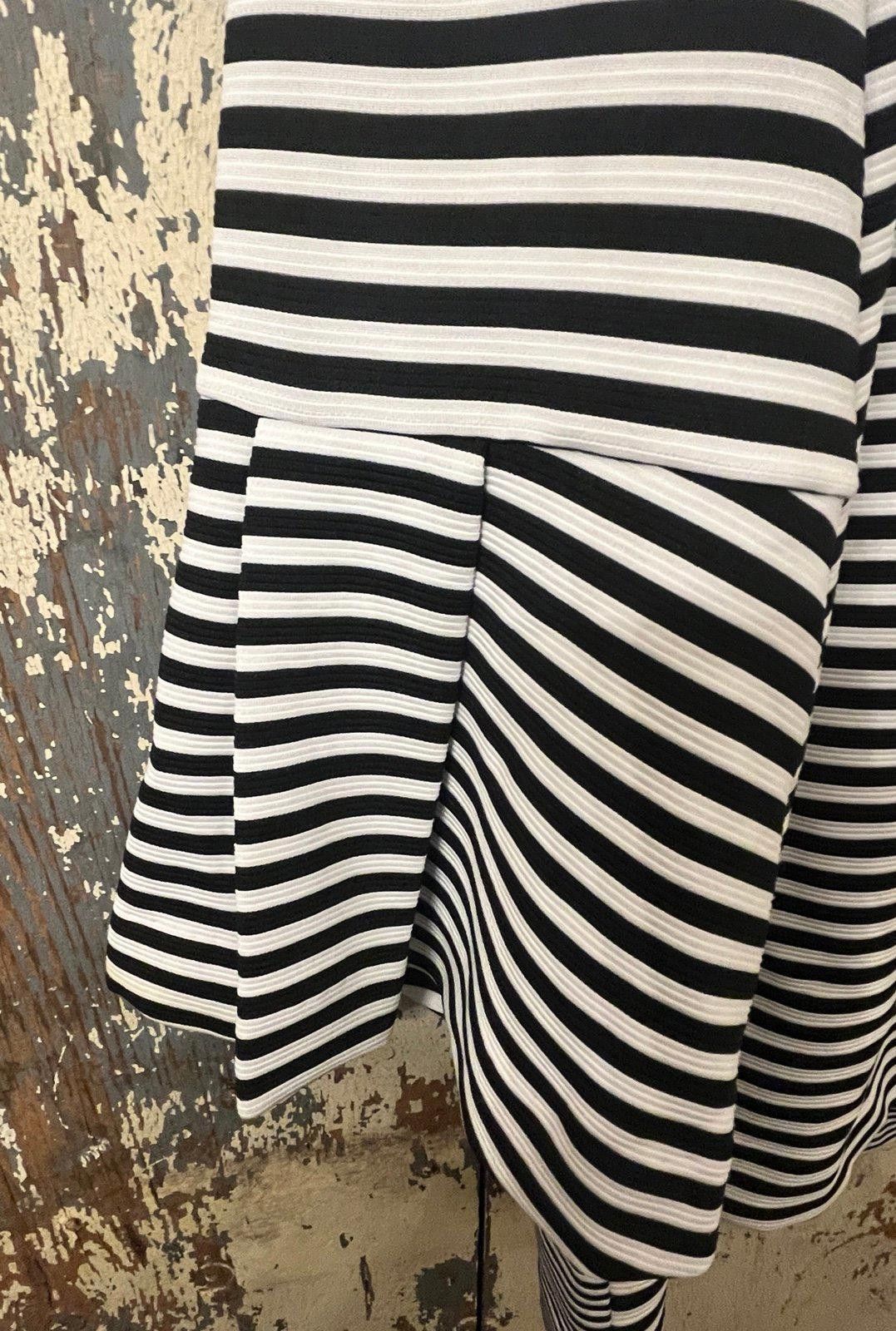 Alfani ALFANI black white striped womens blouse size Small Size S / US 4 / IT 40 - 4 Thumbnail