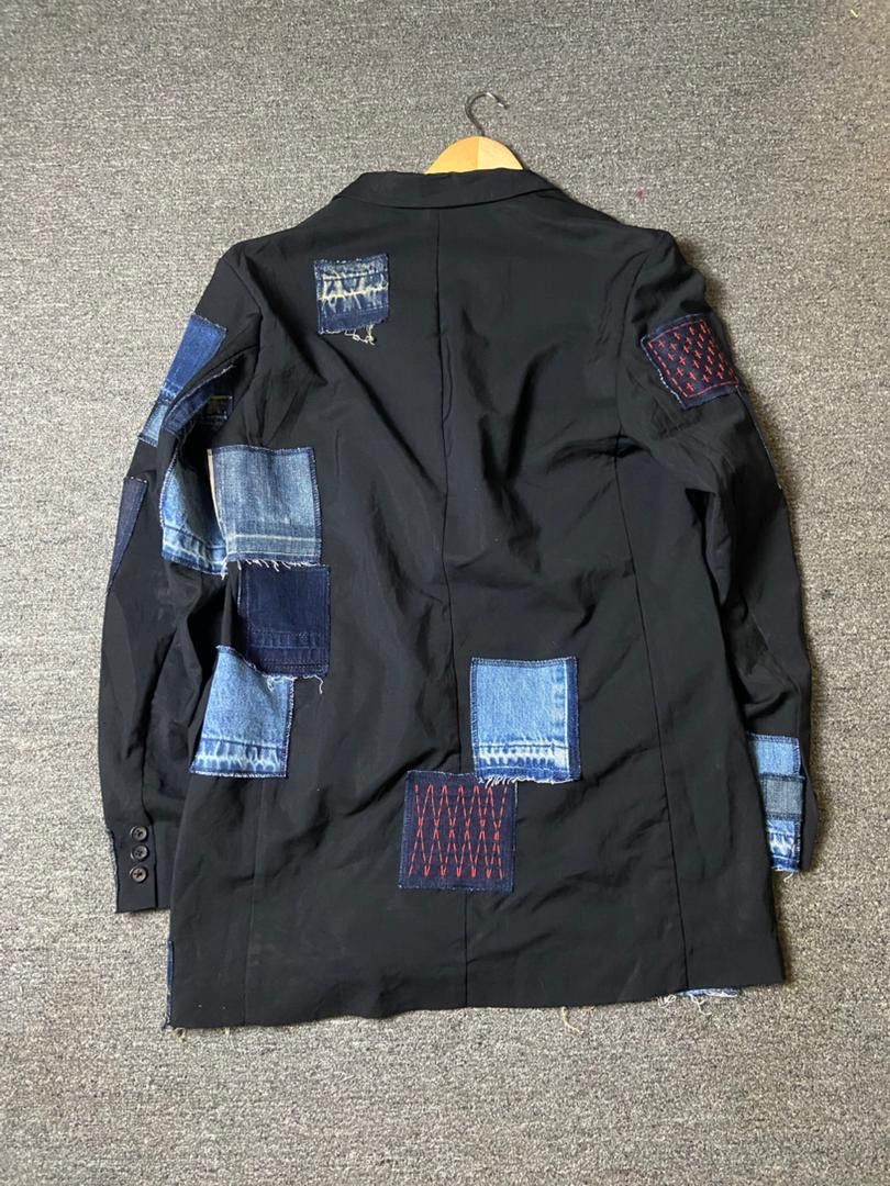Yohji Yamamoto Yohji Yamamoto Pour Homme Patchwork Blazer (177) Size US S / EU 44-46 / 1 - 2 Thumbnail
