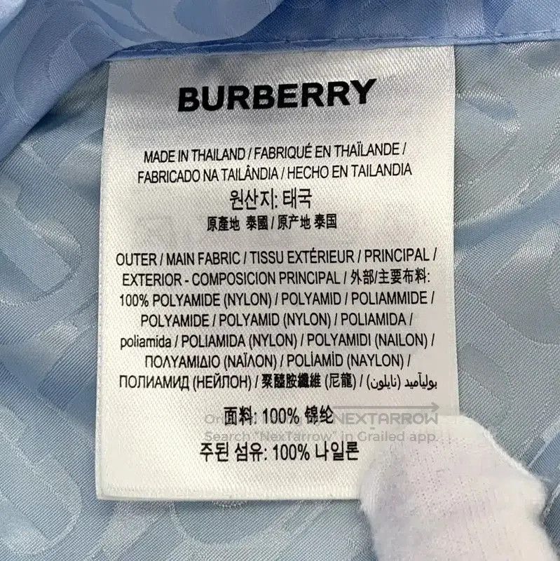 Burberry Burberry Light Blue Nylon Women's Jacket. Size M / US 6-8 / IT 42-44 - 6 Thumbnail