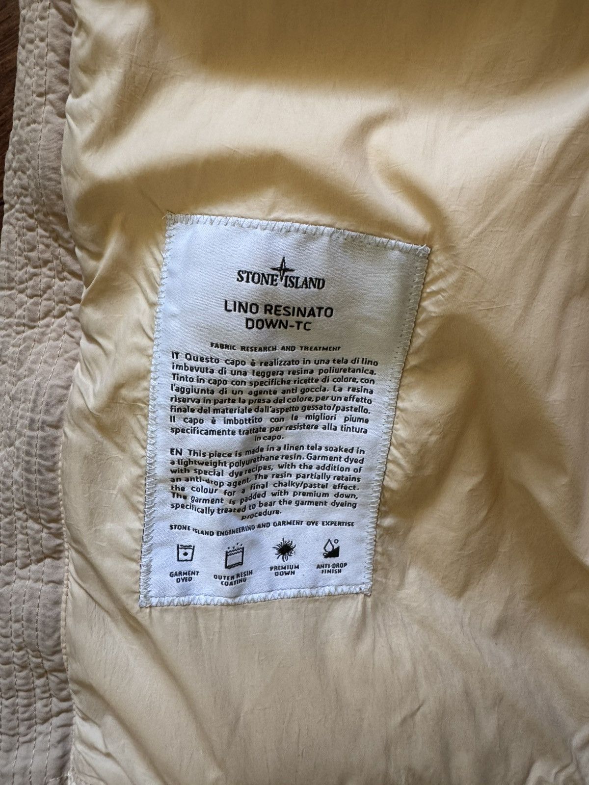 Stone Island Lino Resinato Down TC Jacket