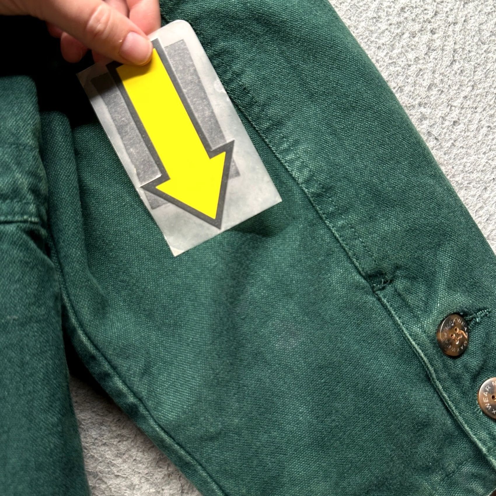 Vintage VINTAGE Maxwear Heavy Canvas Barn Chore Coat Mens Large Button Up Lined Green Mens Coat Size US L / EU 52-54 / 3 - 4 Thumbnail