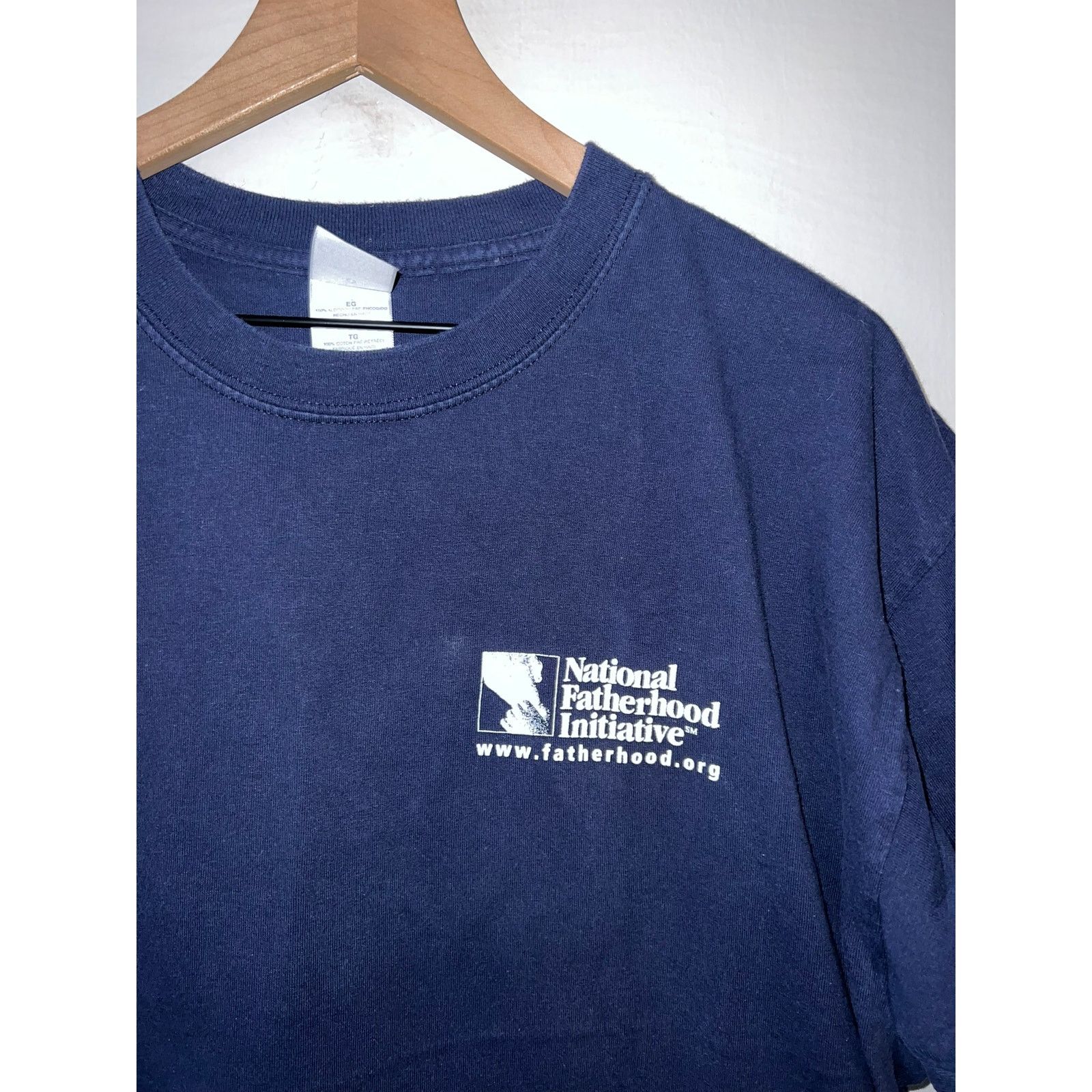 Gildan Vintage Fatherhood Shirt National Initiative Tee VTG 90s XL Size US XL / EU 56 / 4 - 2 Thumbnail