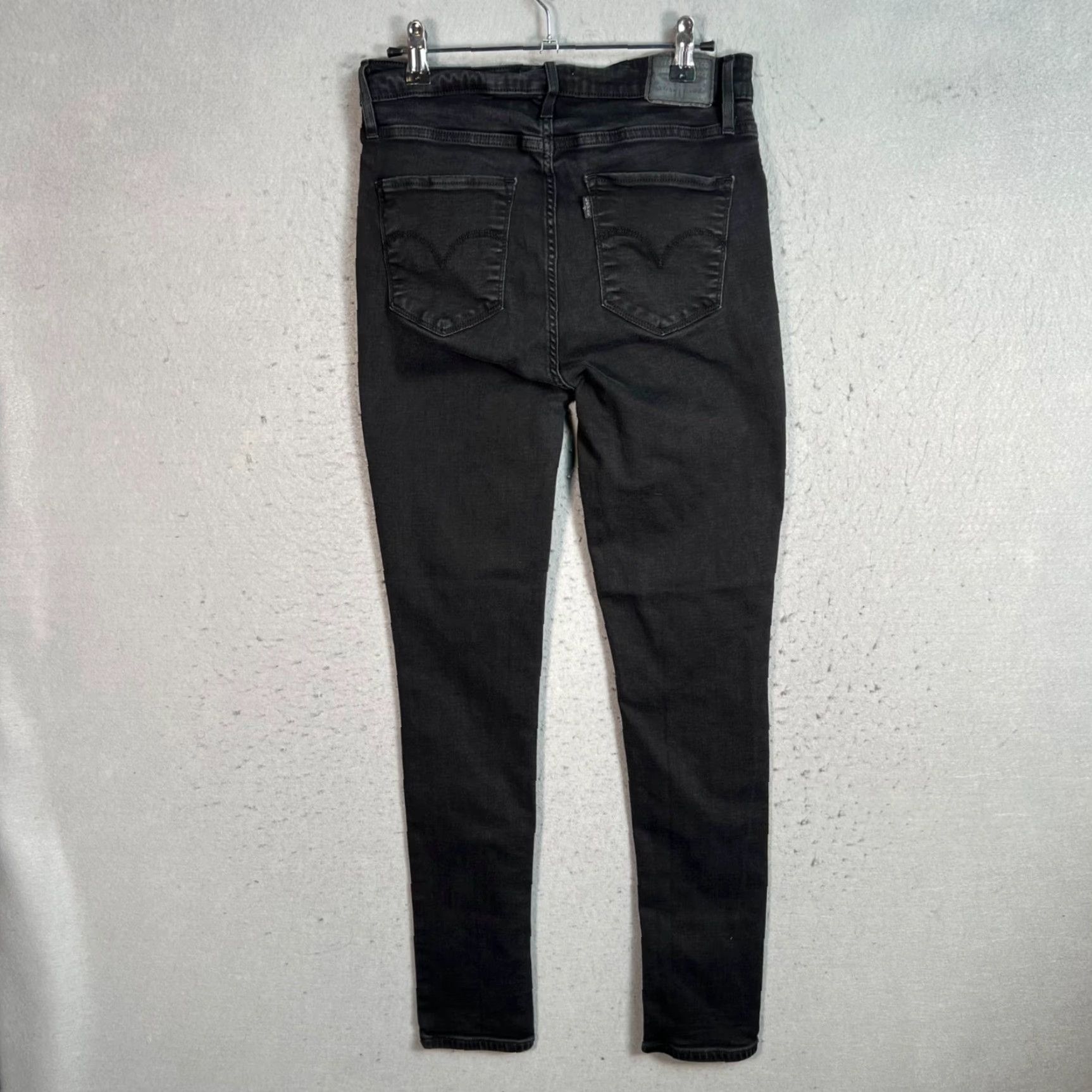 Levi's Levi's Womens 721 High Rise Skinny Jeans Size 30 Black Cotton Blend Stretch Size 30" / US 8 / IT 44 - 2 Thumbnail