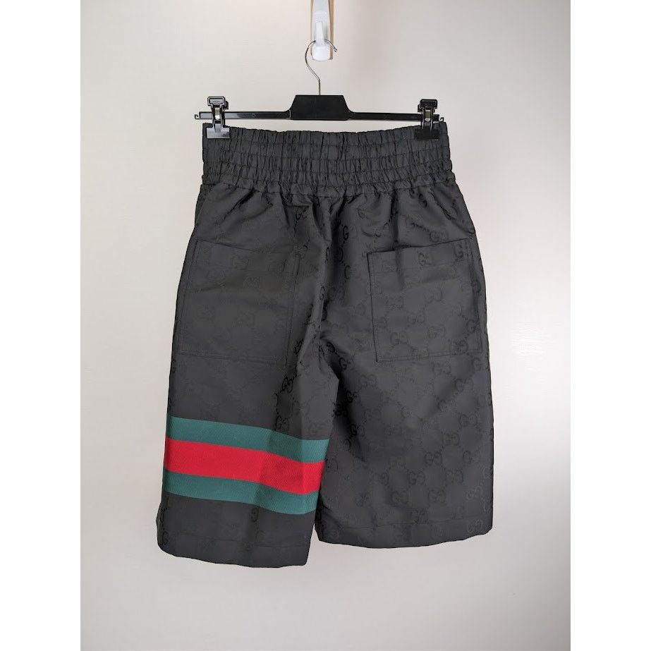 Gucci o1rshd1 Nylon Short Pant in Black/Green/Red Size US 32 / EU 48 - 14 Thumbnail