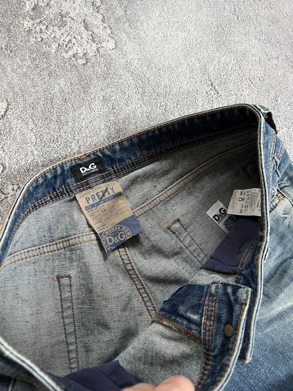 Dolce & Gabbana Dolce & Gabbana Distressed Jeans Womens Sz 29 Denim Pants Size 29" - 8 Thumbnail