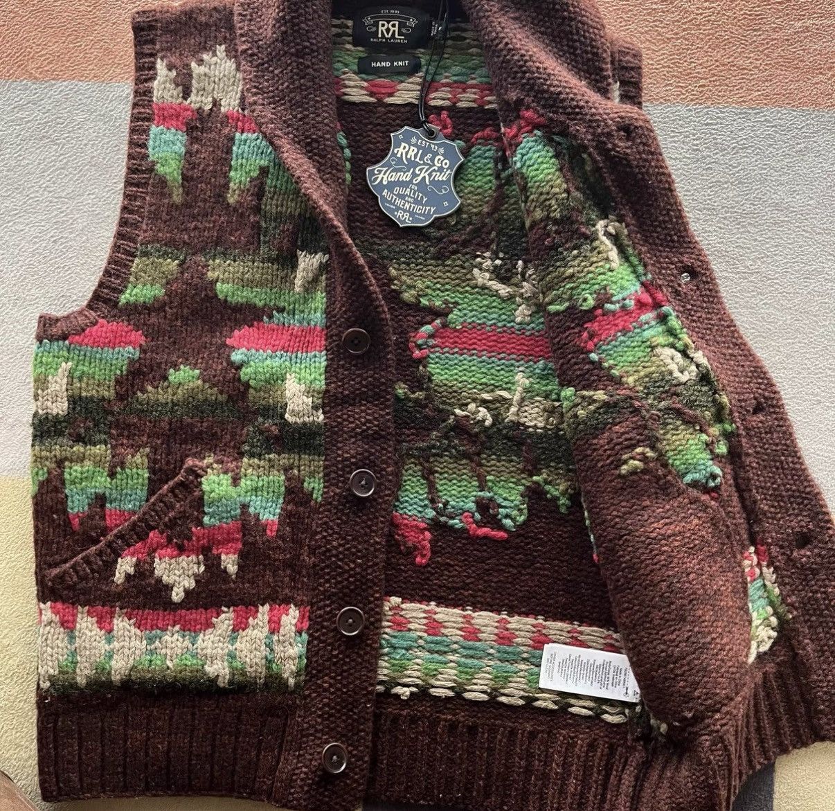 RRL Ralph Lauren RRL Ralph Lauren Double RL Southwestern Wool Knit Vest K22 Size US M / EU 48-50 / 2 - 2 Thumbnail