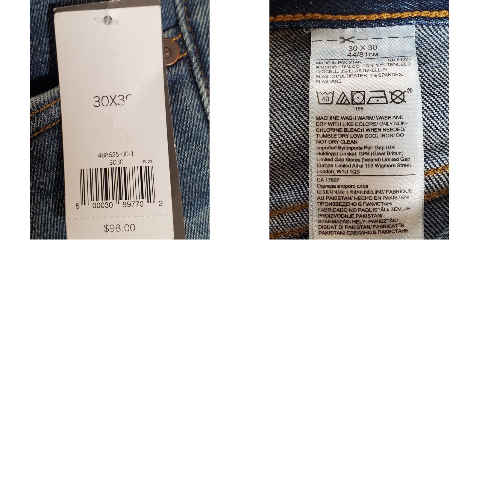 Banana Republic Banana Republic Legacy Slim Jeans Medium Wash Men's 30W/30L Slim Fit Stretch Denim 5-Pocket Inseam 29" NWT Size US 30 / EU 46 - 8 Thumbnail