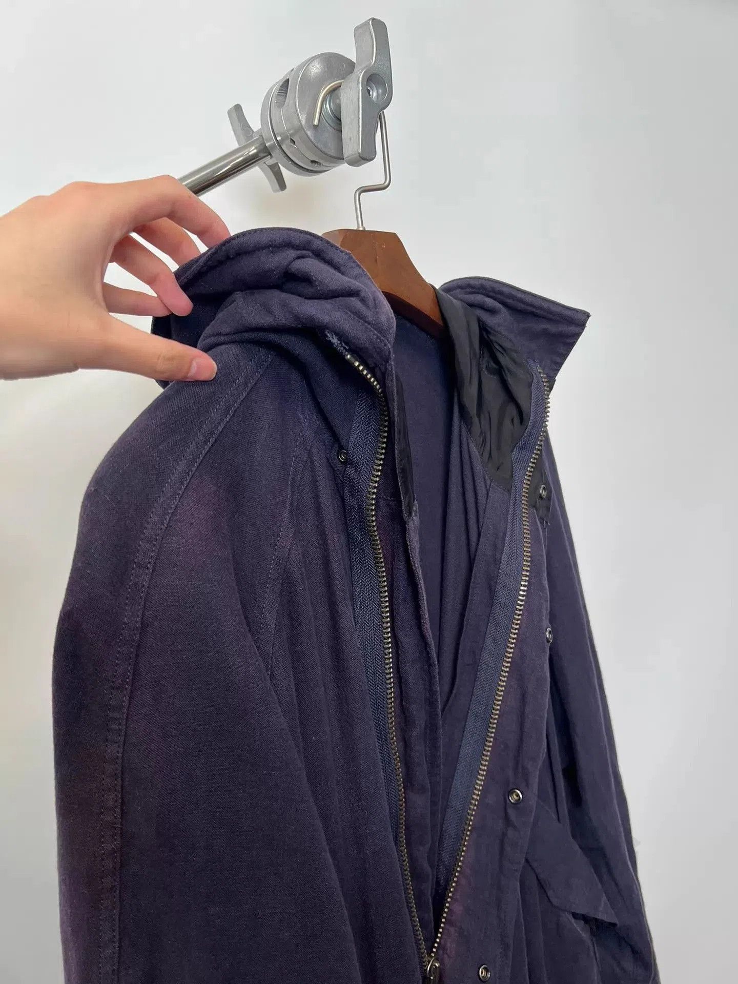 Yohji Yamamoto Hooded Long Parka Coat. Size US M / EU 48-50 / 2 - 6 Thumbnail