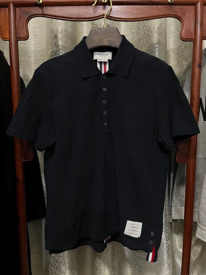 Thom Browne Thom Browne Thom Browne Short Sleeve Polo Shirt Size 2-250 Size US M / EU 48-50 / 2 - 1 Thumbnail