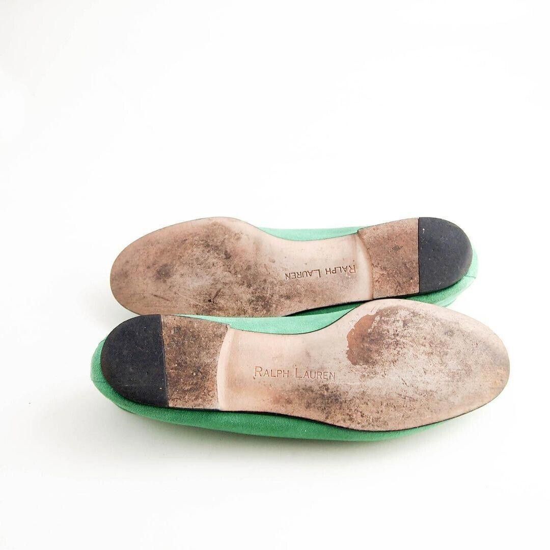 Polo Ralph Lauren Ralph Lauren Penny Loafers Green Suede Womens EU 37 US 6.5 C Size US 7 / IT 37 - 7 Thumbnail
