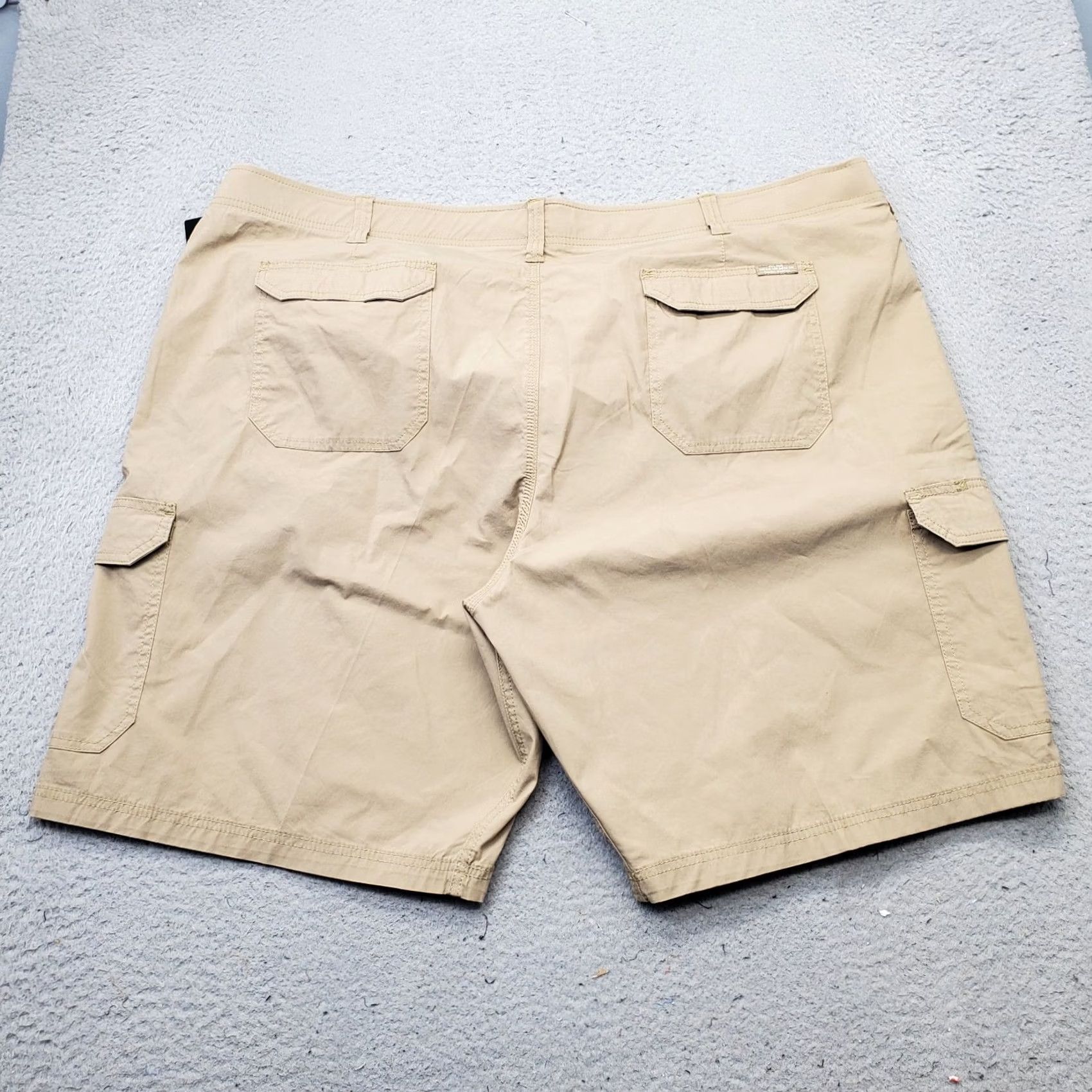 Lee Lee Mens 54 Brown Extreme Motion Cargo Shorts Relaxed Fit Waist 26.5" Inseam 10.25" Brown Cargo Pocket Cotton Shorts Size US 38 / EU 54 - 2 Thumbnail