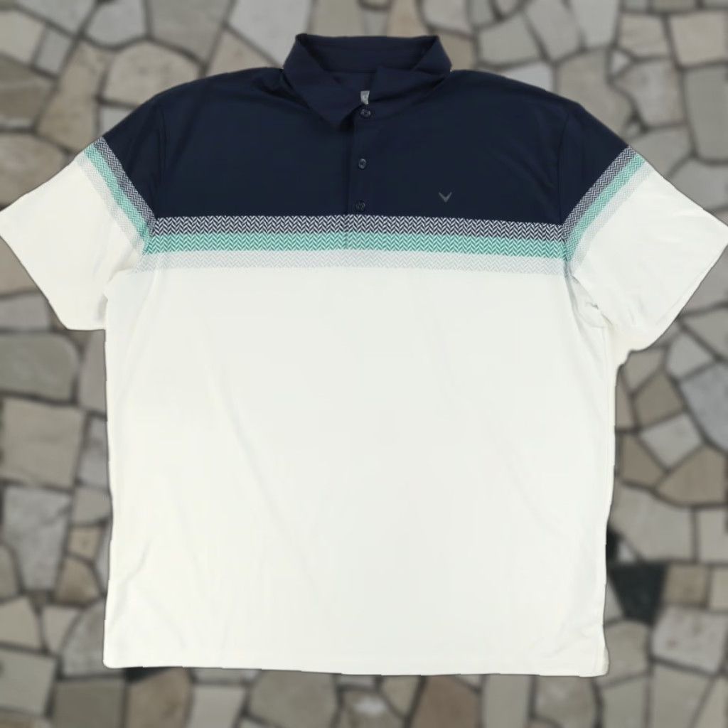Callaway Callaway Polo Shirt Colorblock Opti-Dri 2XL Men's Polyester Shirt Size US XXL / EU 58 / 5 - 1 Thumbnail