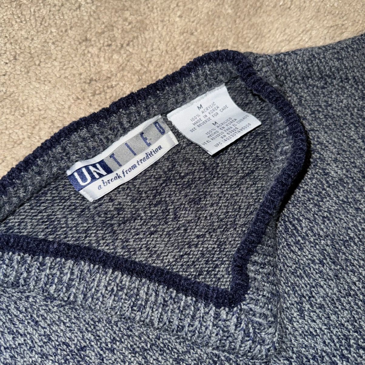 Vintage Vintage Grey and Blue Sweater Size US M / EU 48-50 / 2 - 2 Thumbnail